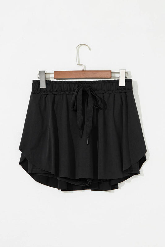 Annie Drawstring High Waist Lined Tennis Skorts