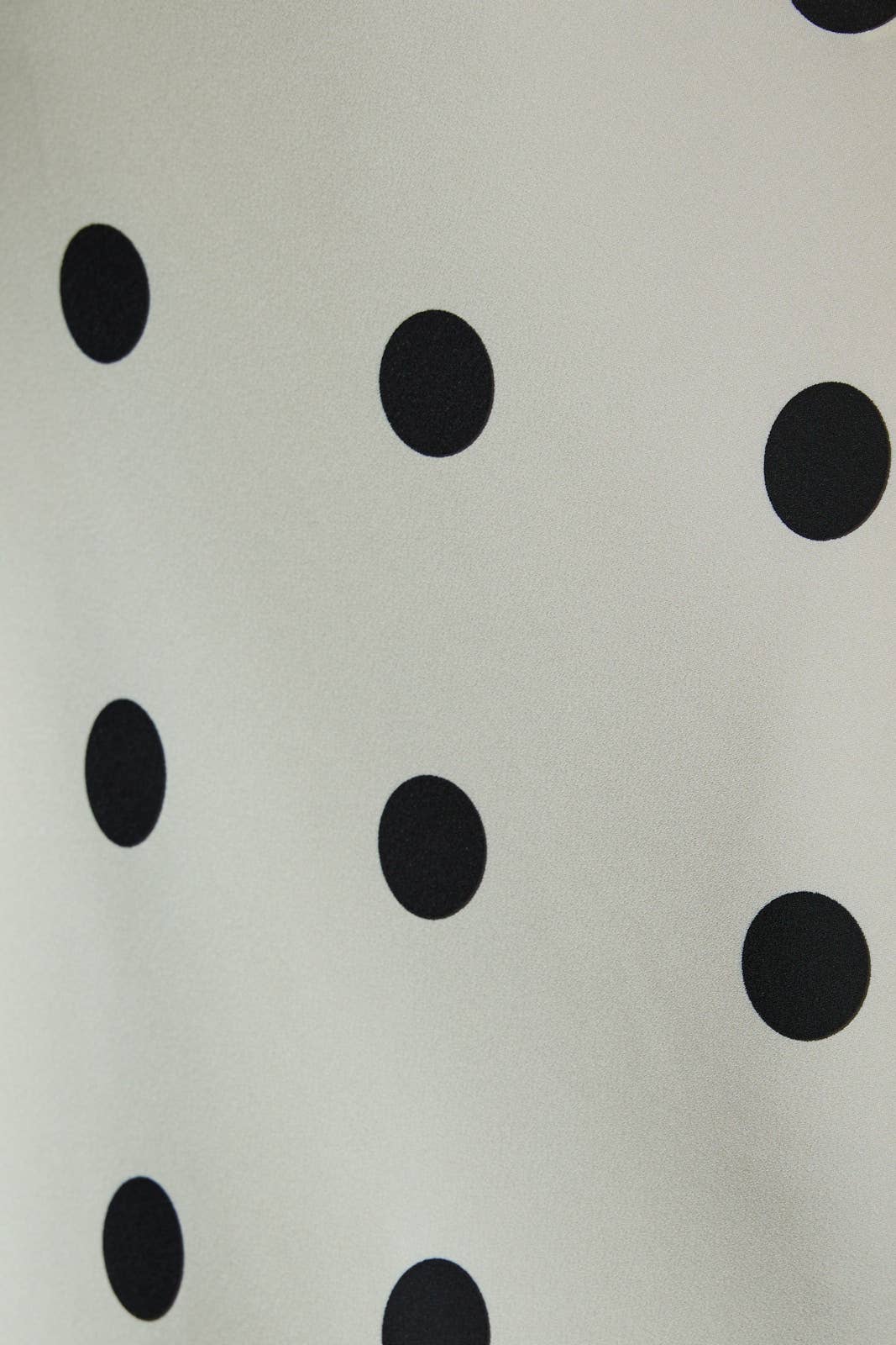 Maddie Polka Dot Satin Midi Skirt With Elastic Waist