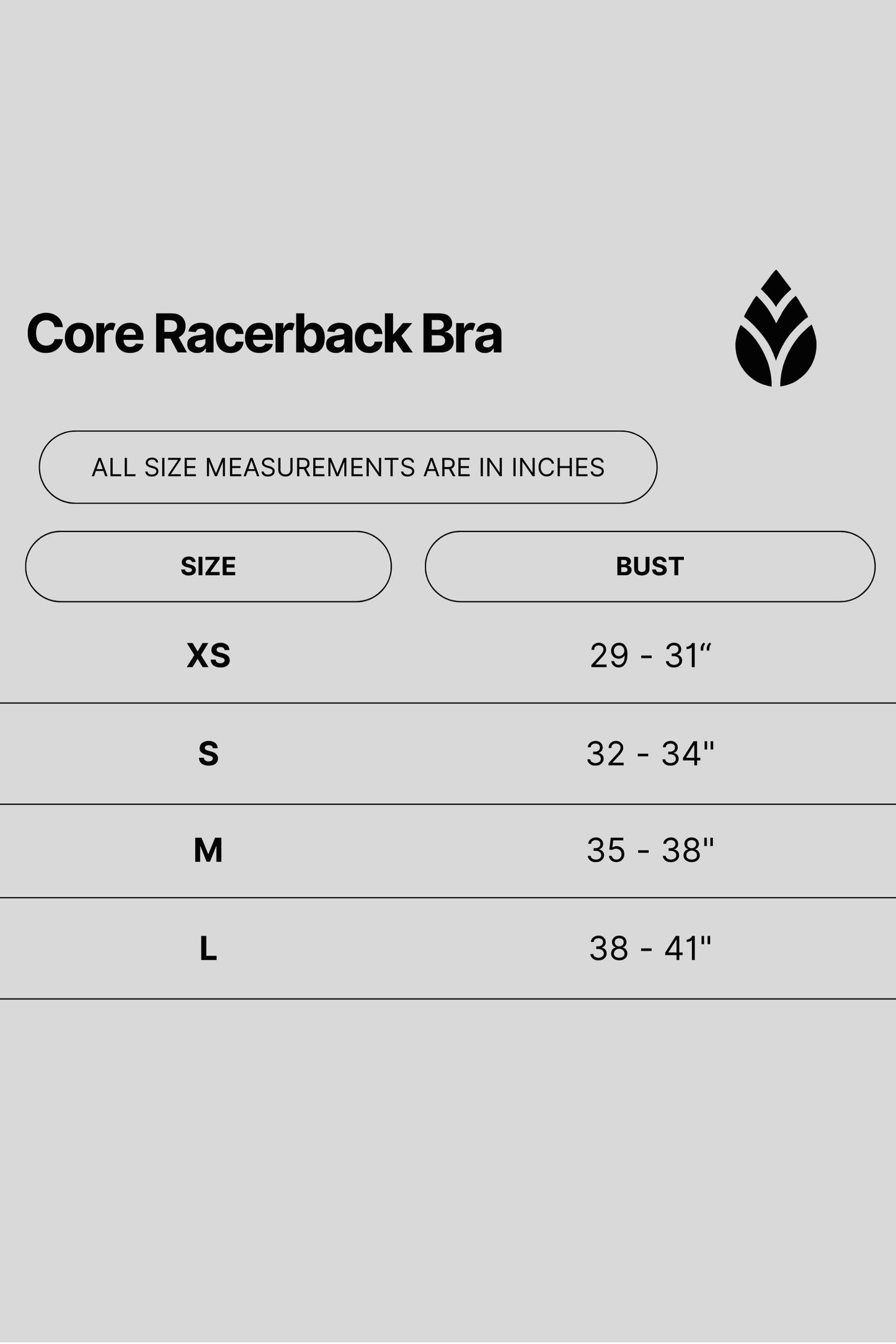 Cassie Core Racerback Bra - Black