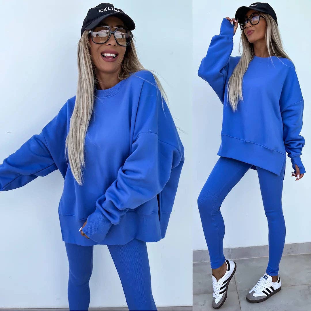Minimalist Sweatshirt and Leggings Set