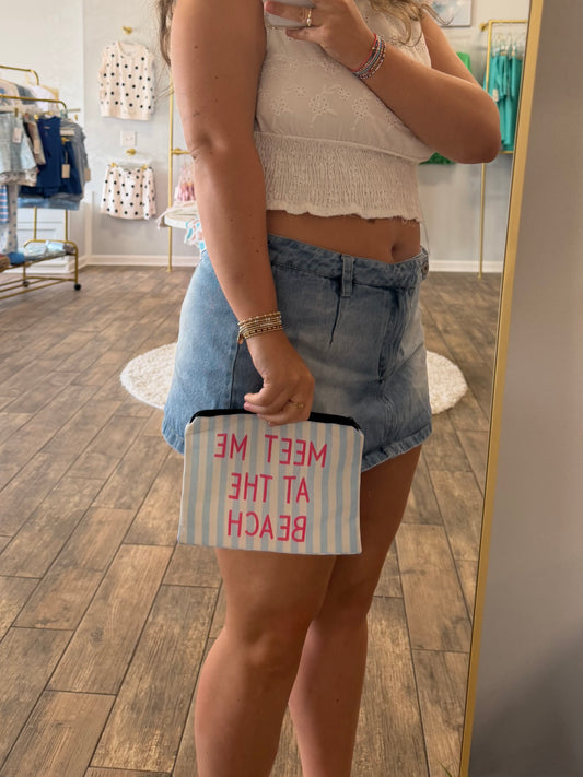 Meet Me At The Beach Hand Bag