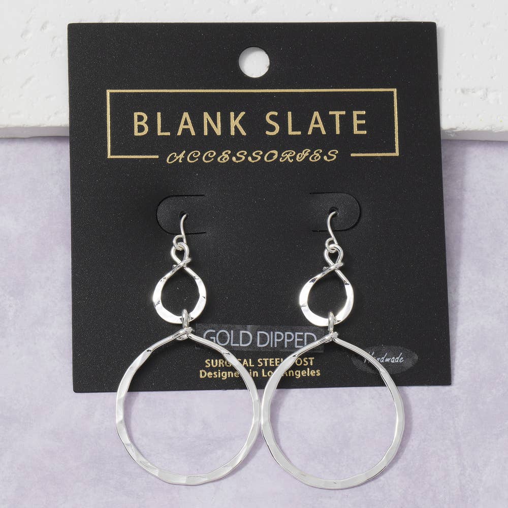 Infinity Twist Drop Earrings