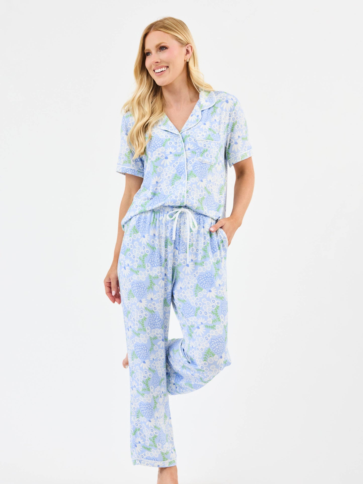 Charlotte Pant Set | Daisy Chain Blue
