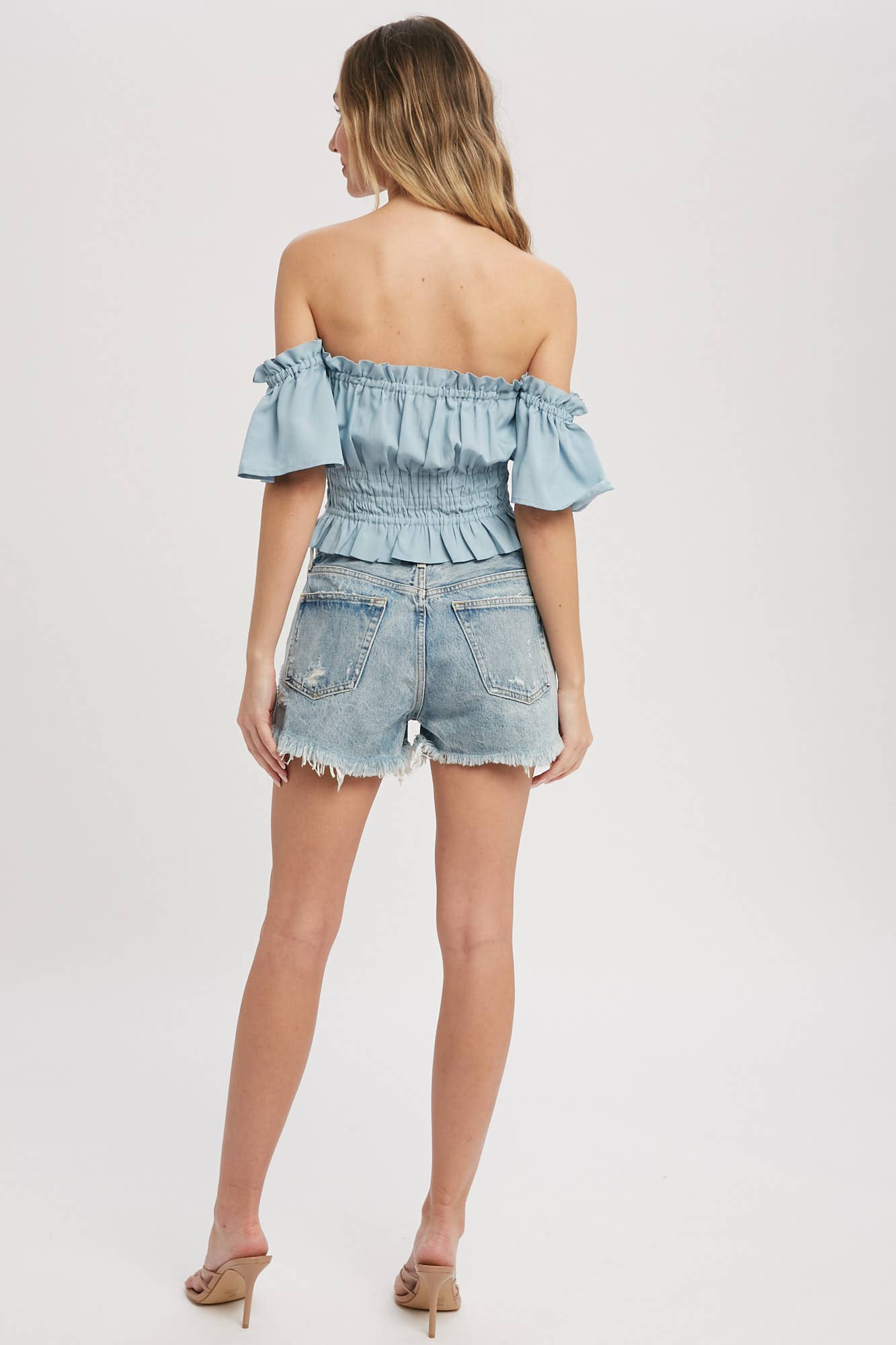 Izzy Off the Shoulder Crop Top