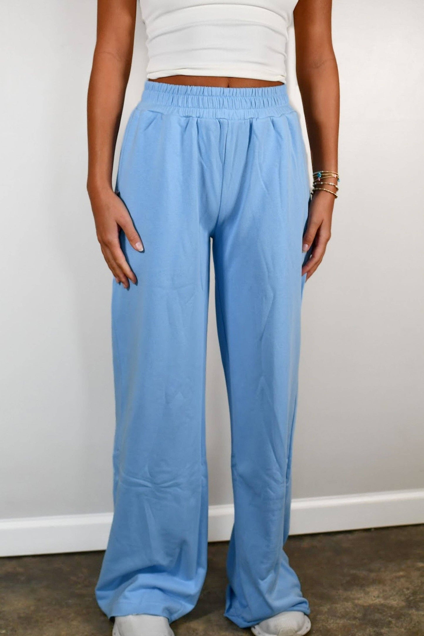 Blair Baseline Straight Leg Joggers - Bright Blue