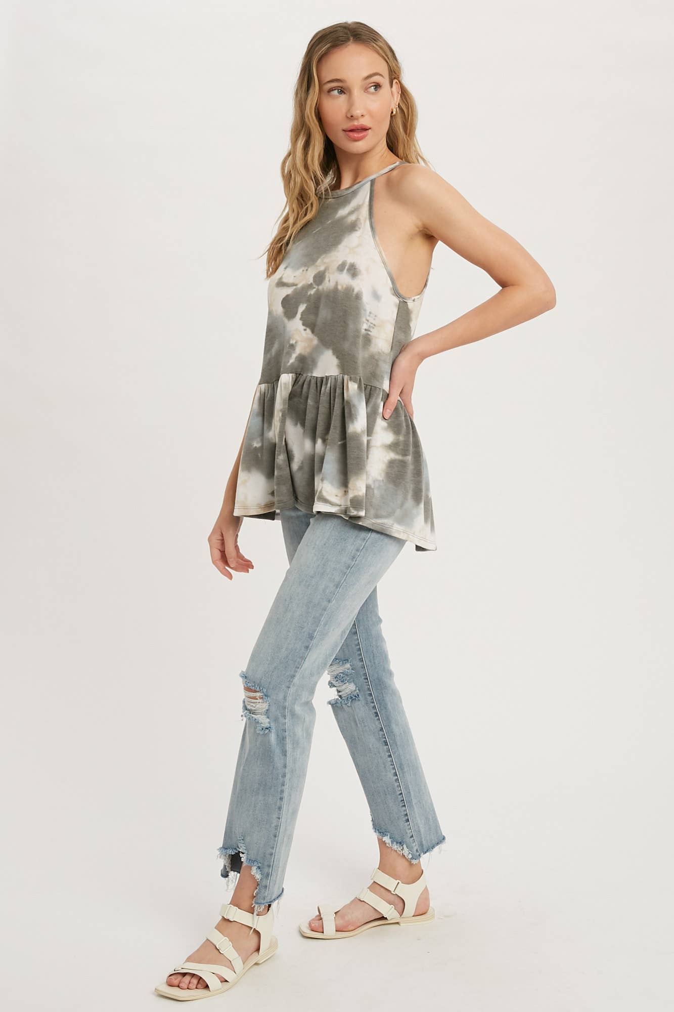 Tina Tie Dye Halter Neck Top