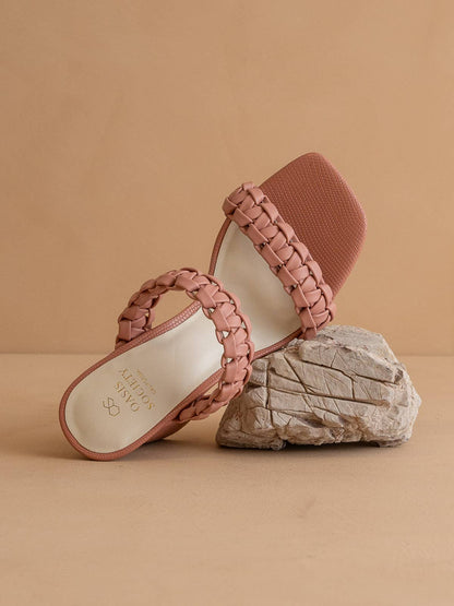 Heidi Rose Braided Band Sandal Heel