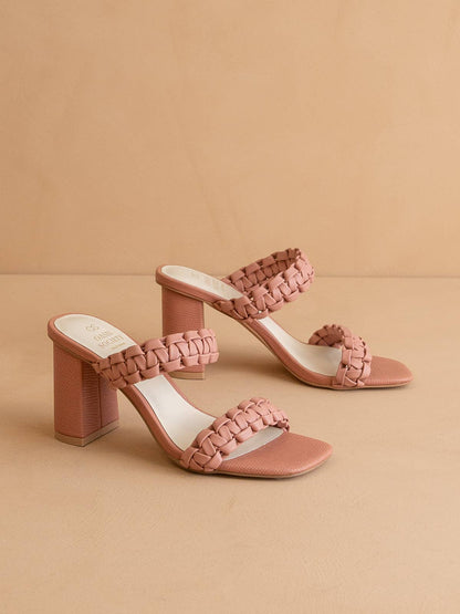 Heidi Rose Braided Band Sandal Heel