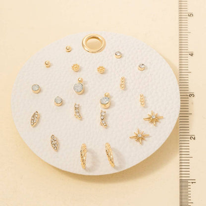 Ten Pair Studs Earrings Set