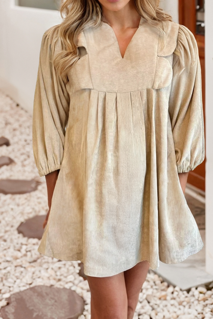 Nellie Scallop Plus Size Mini Dress