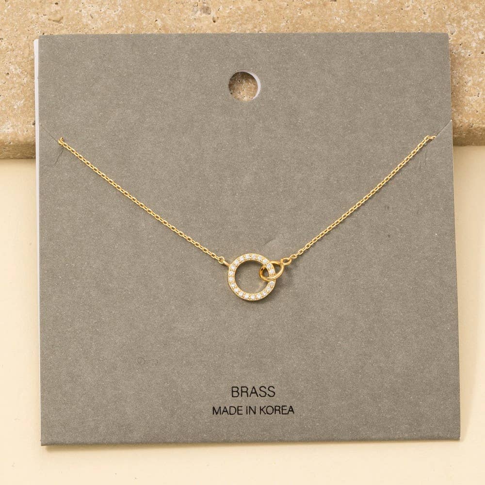 Hoop Pendant Dainty Chain Necklace
