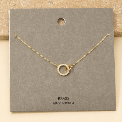 Hoop Pendant Dainty Chain Necklace