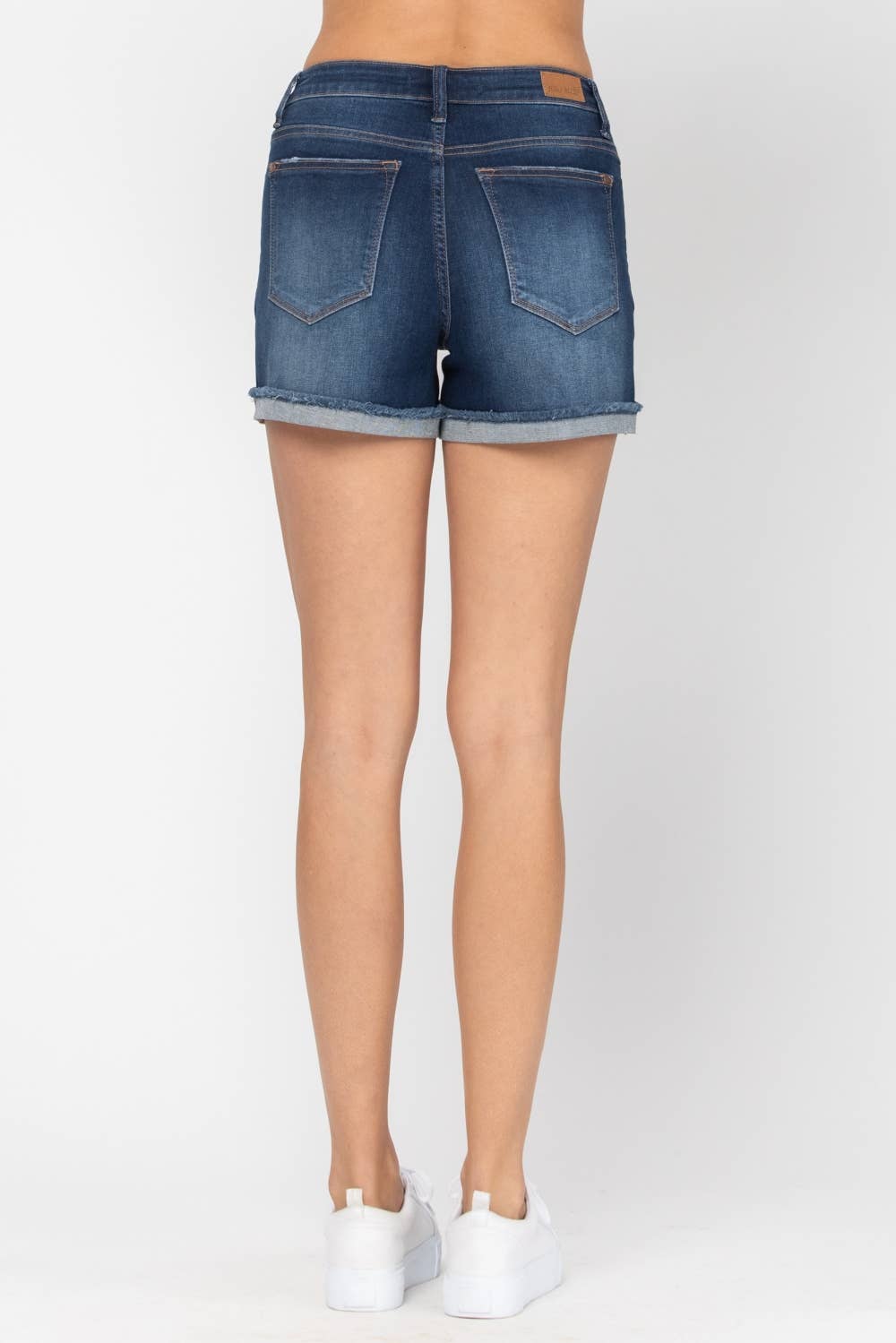 Jamie Mid-Rise Cuffed Hem Shorts (XL Only)