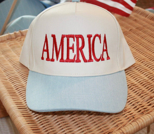 America Light Denim/Red