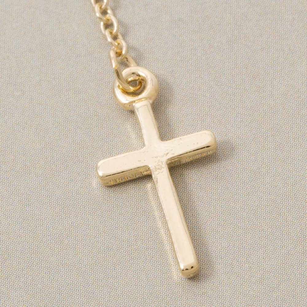 Cross Pendant Y Chain Necklace