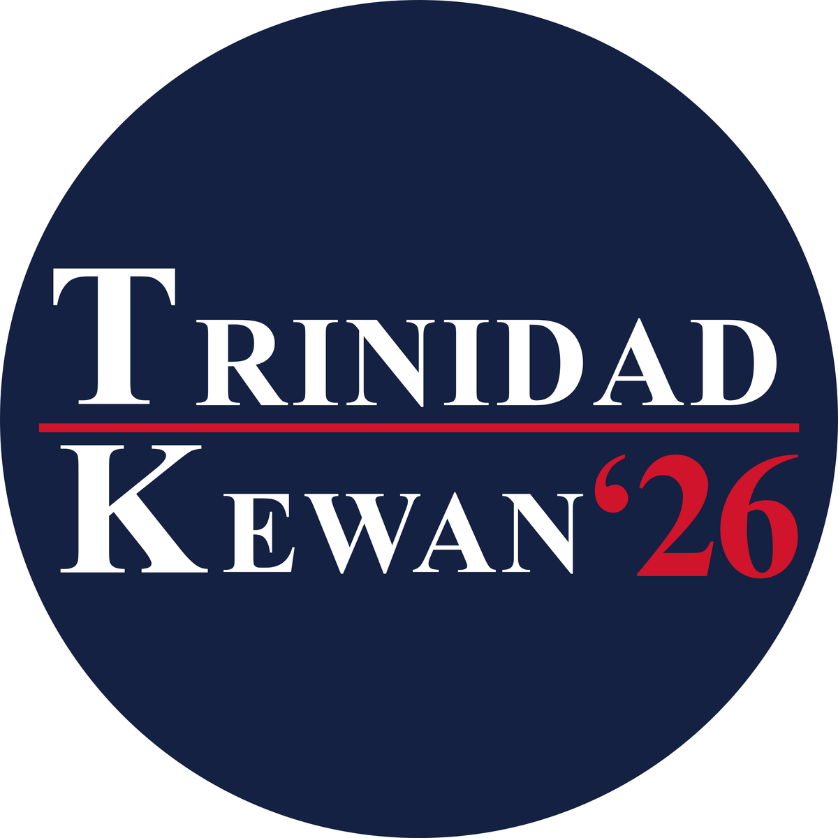 Trinidad Kewan 26 Game Day Button
