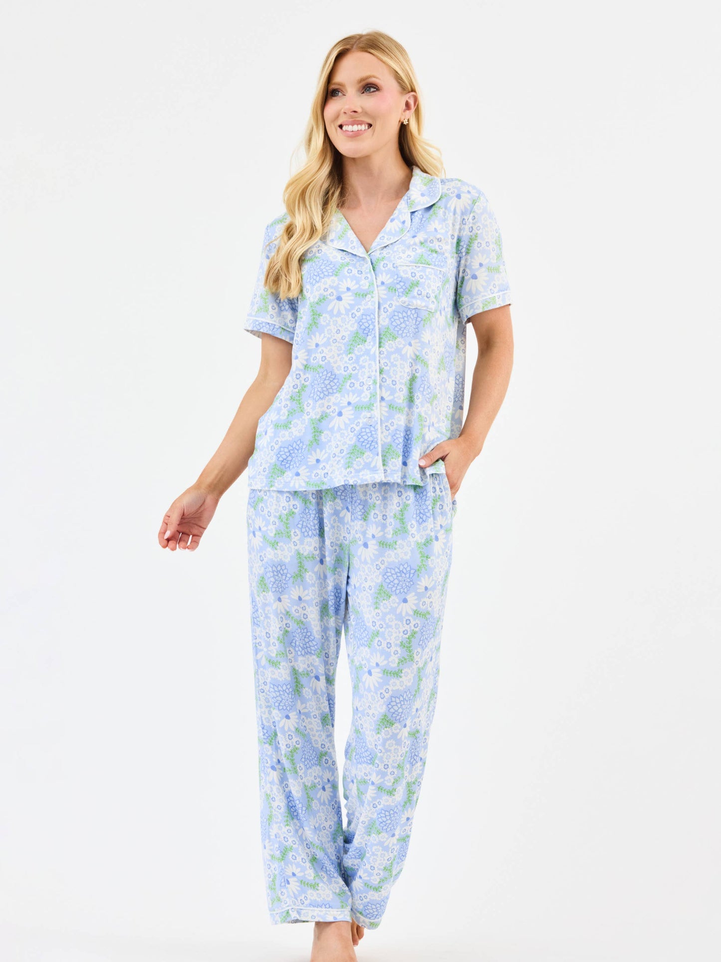 Charlotte Pant Set | Daisy Chain Blue