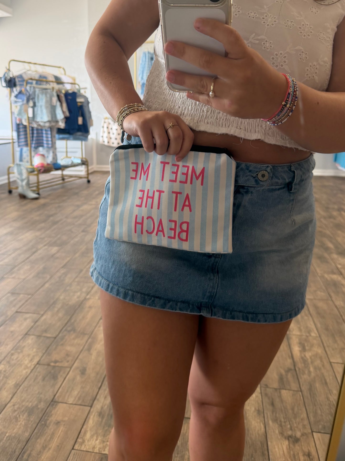 Meet Me At The Beach Hand Bag