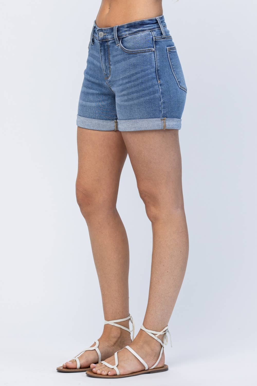 Mona Midrise Cuffed Shorts (XL Only)