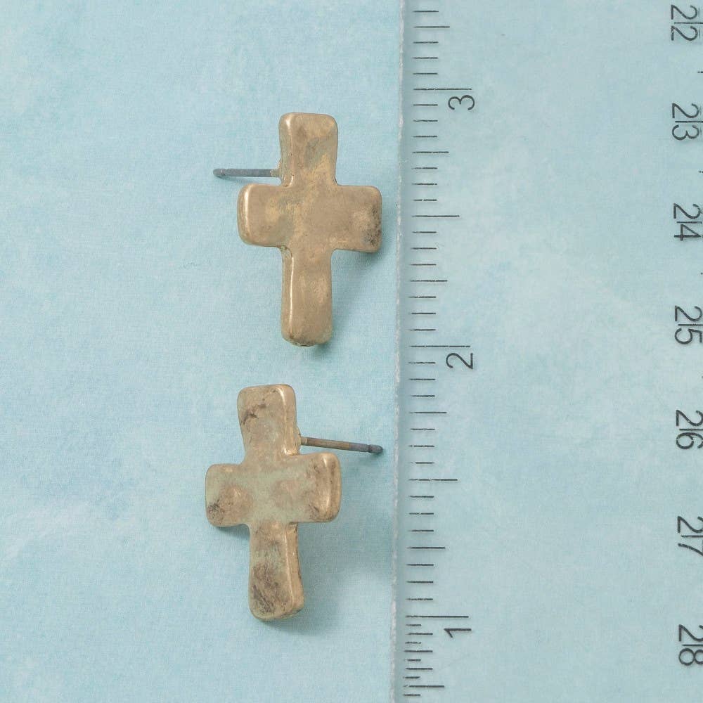 Cross Stud Earrings