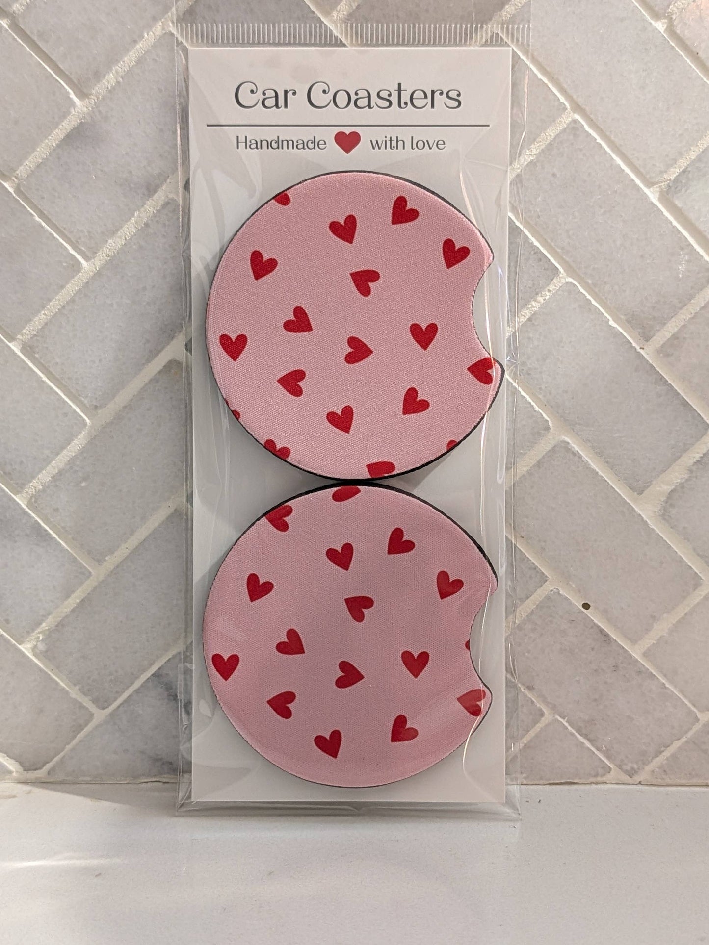Heart Car Coasters