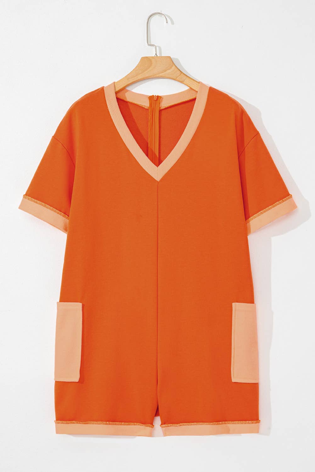 Liv Two-Tone Romper with Pocket
