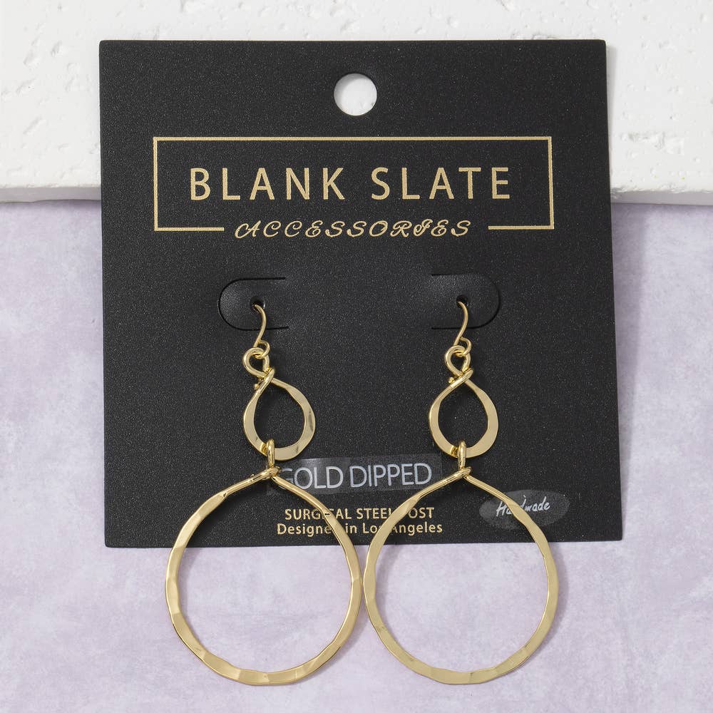 Infinity Twist Drop Earrings