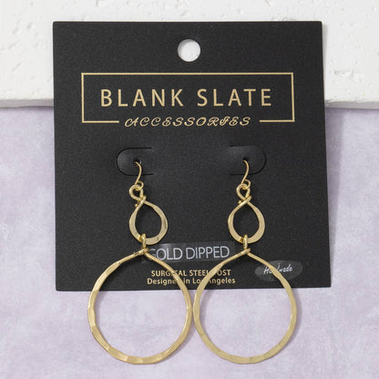 Infinity Twist Drop Earrings