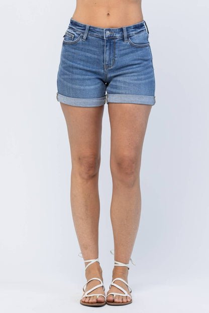 Mona Midrise Cuffed Shorts (XL Only)