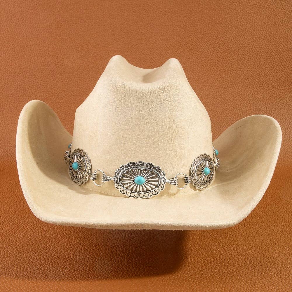Turquoise Concho Cowboy Hat