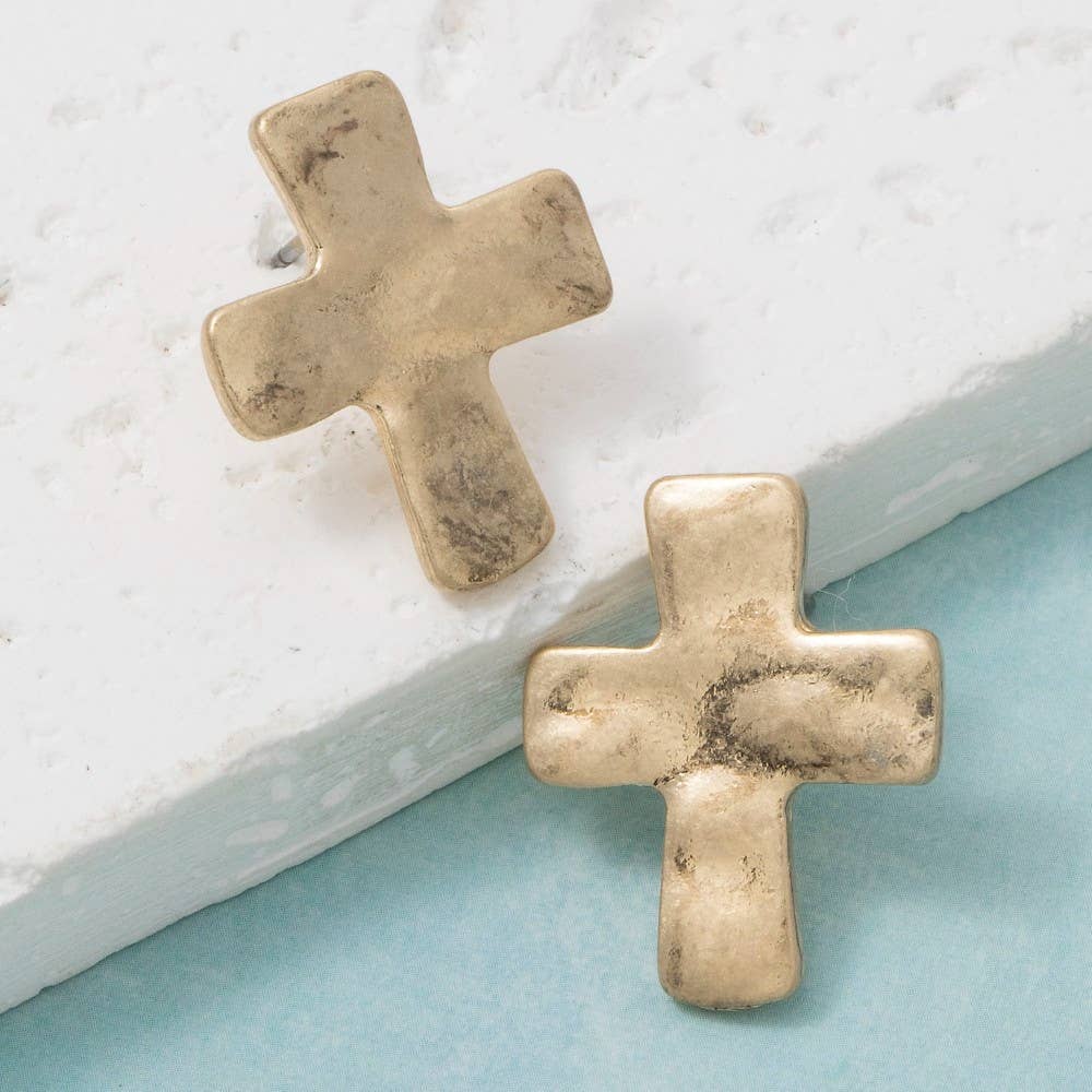 Cross Stud Earrings