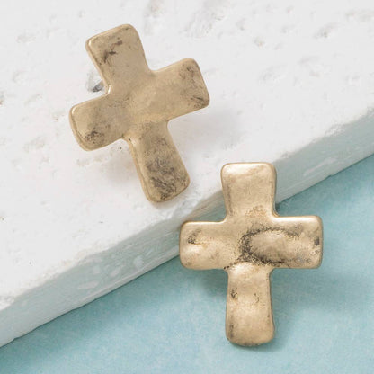 Cross Stud Earrings