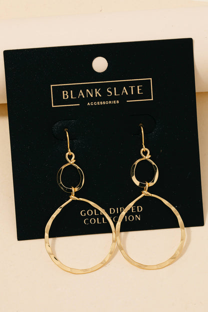 Infinity Twist Drop Earrings