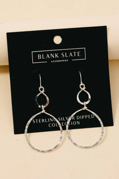 Infinity Twist Drop Earrings