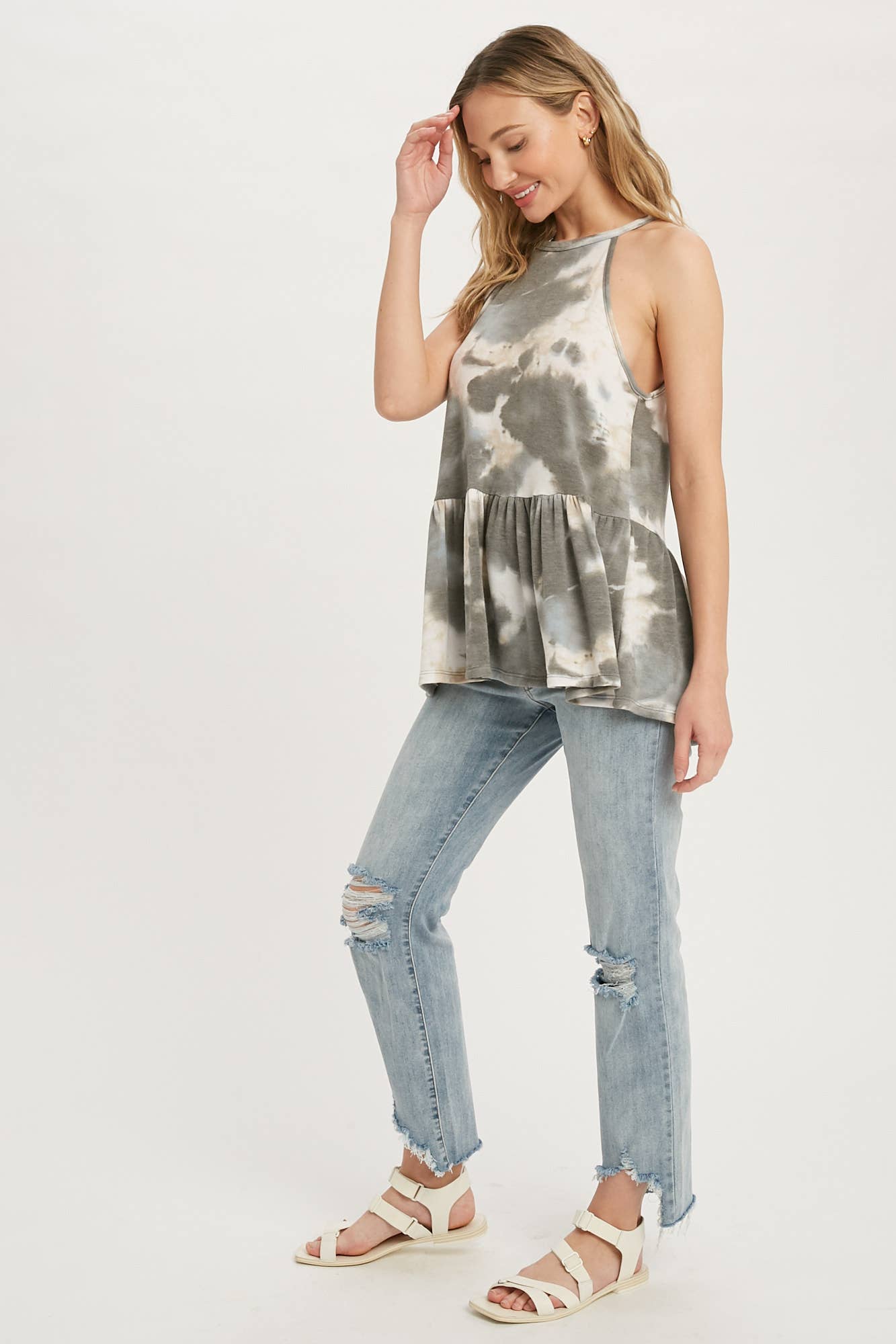 Tina Tie Dye Halter Neck Top
