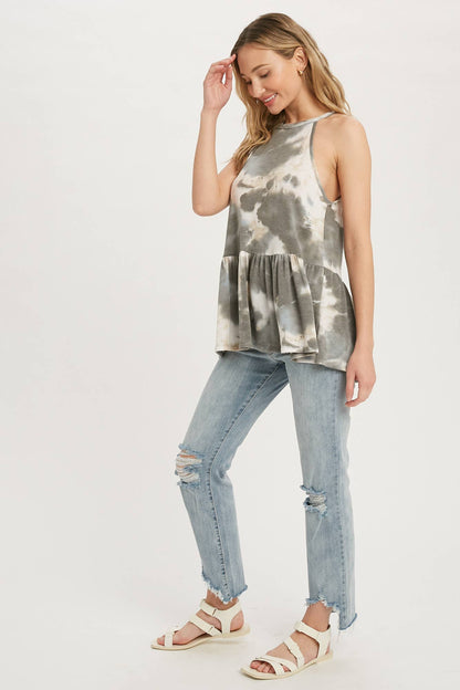 Tina Tie Dye Halter Neck Top