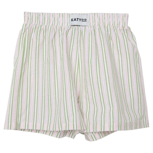 Light Pink and Green Striped Boxers