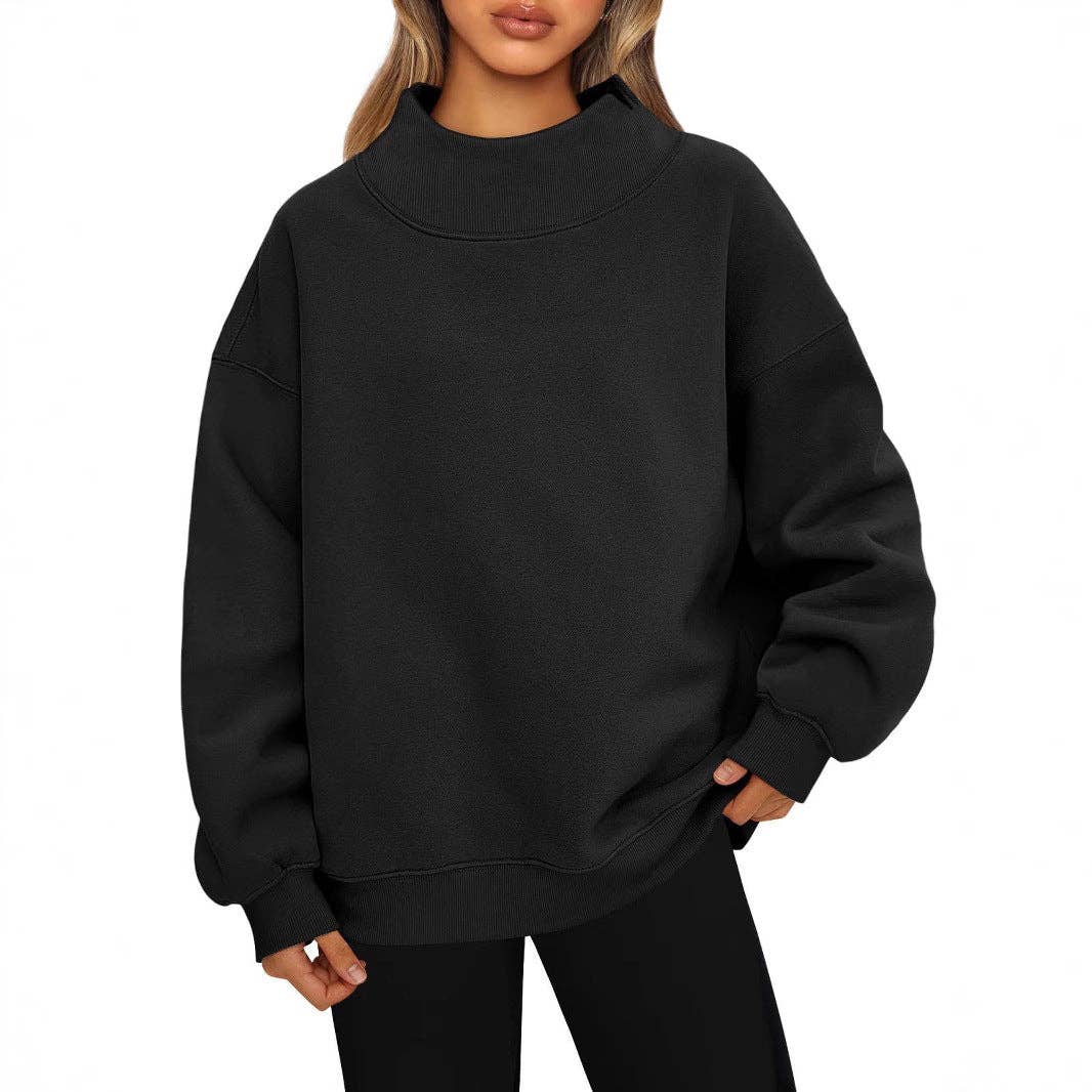Regina Mock Neck Sweatshirt