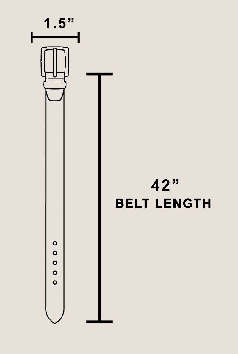 Smooth Black Leather Belt
