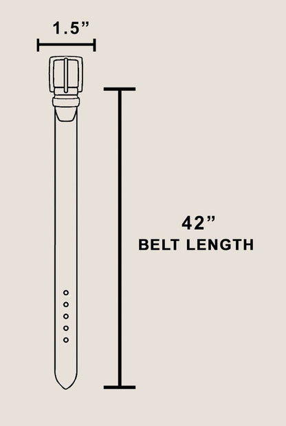 Smooth Black Leather Belt