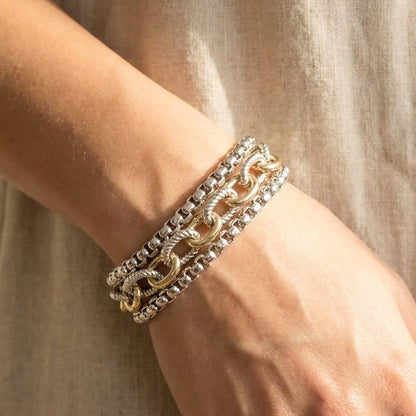 Magnetic Lock Gold Plated Bracelet