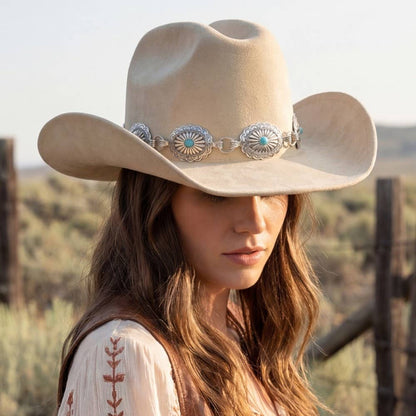 Turquoise Concho Cowboy Hat