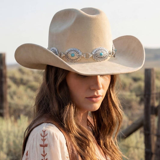 Turquoise Concho Cowboy Hat