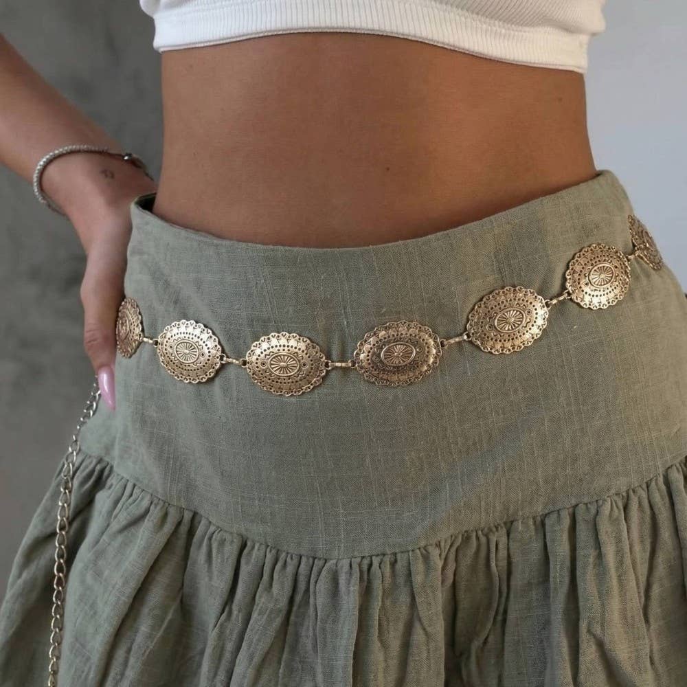 Concho Disc Chain Belt
