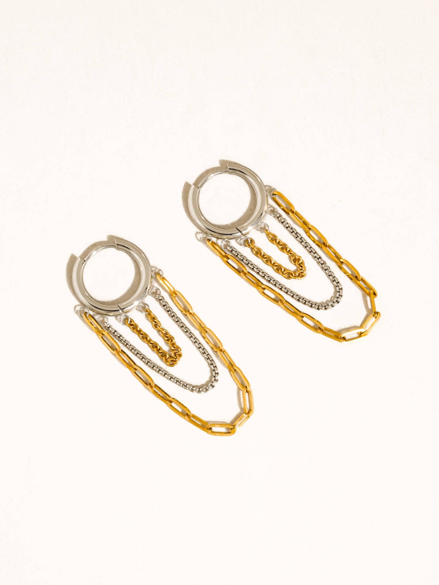 Vianne 18K Gold Non-Tarnish Chain Drop Earrings