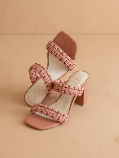Heidi Rose Braided Band Sandal Heel