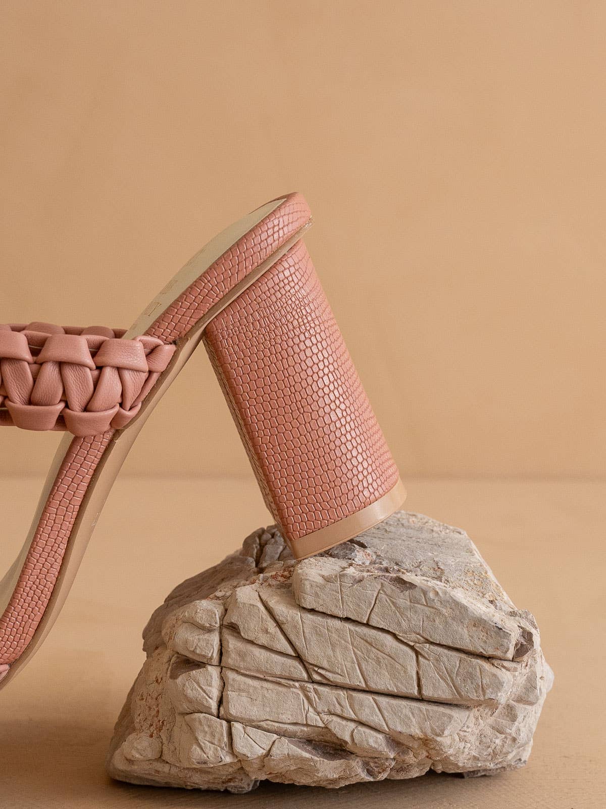 Heidi Rose Braided Band Sandal Heel