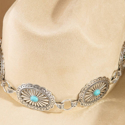 Turquoise Concho Cowboy Hat