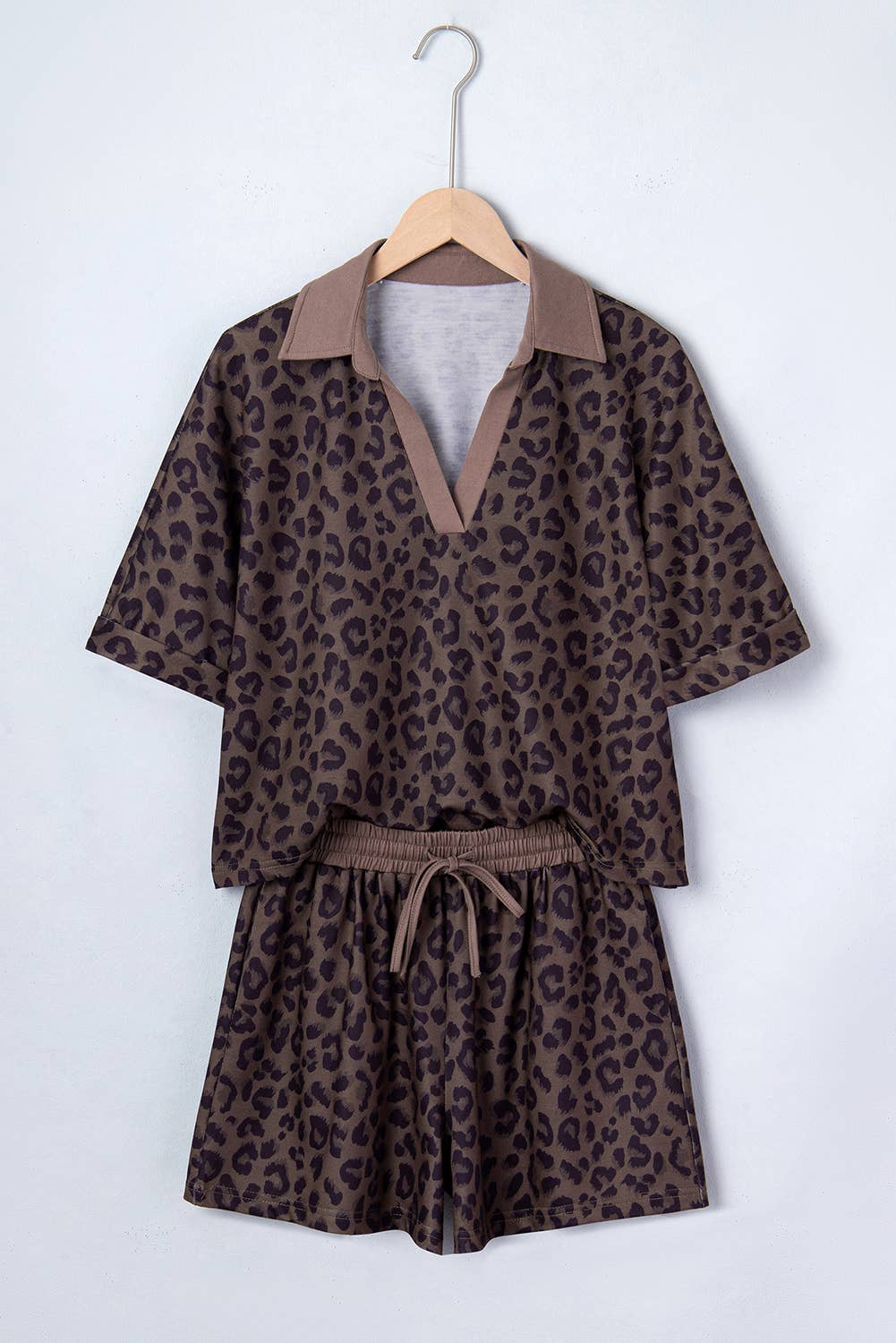 Lydia Leopard Printed 2pcs Plus Size Set