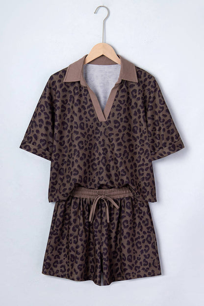Lydia Leopard Printed 2pcs Plus Size Set